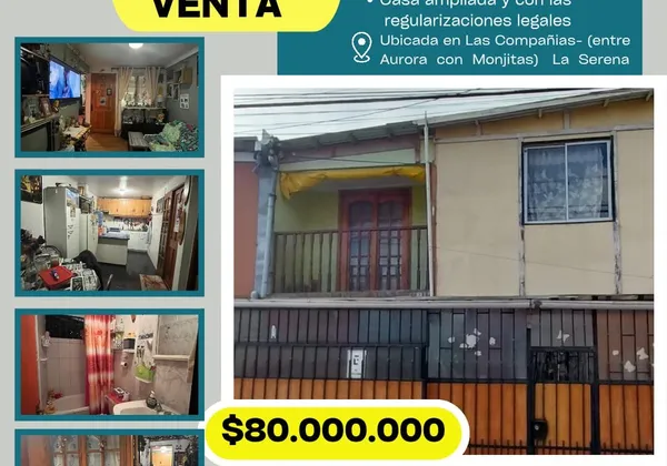 CASA EN VENTA EN LAS COMPAÑIAS LA SERENA